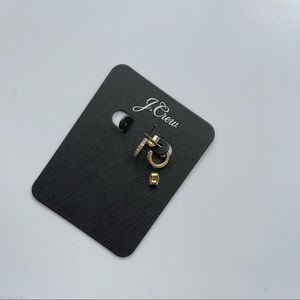NWT J.Crew Gold Hoop Earrings